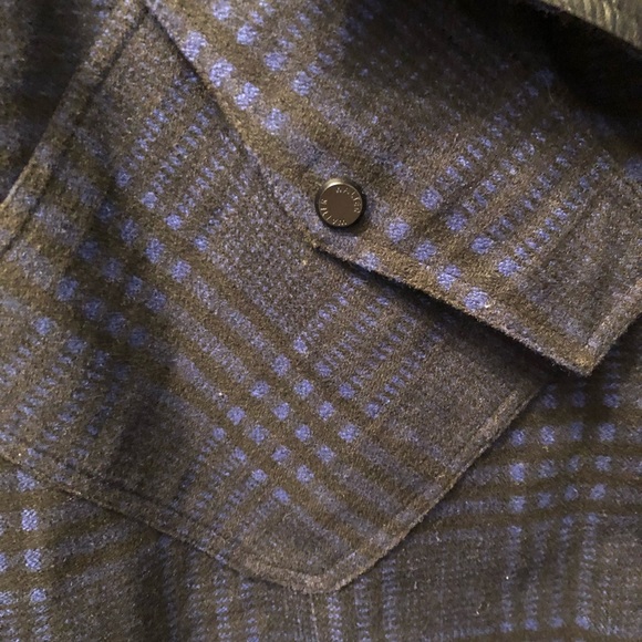 Navy/black plaid Size medium Jacket - Picture 5 of 10